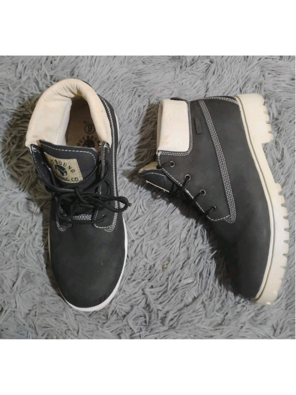 Outbound Trading Company Men Size 9E Black Boots 562237